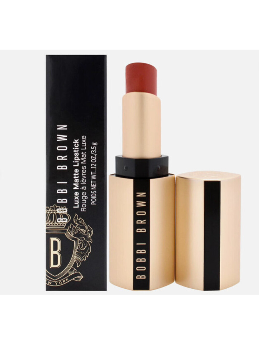 Bobbi Brown Luxe Matte Lipstick Ruby 808 0.12oz/3.5G Full Size